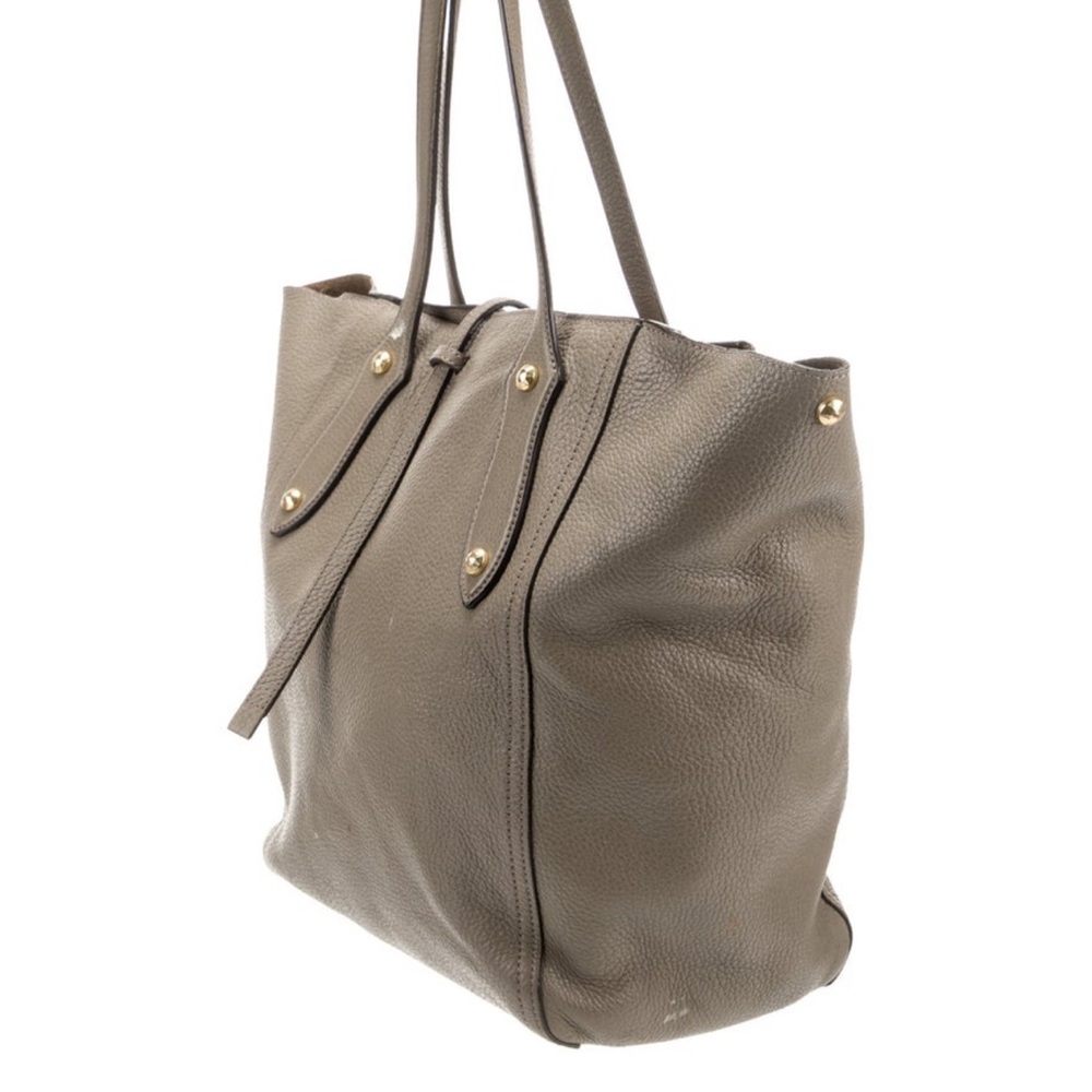 Annabel Ingall Tan Leather Tote Bag, Fits Laptop! Perfect Work Tote!